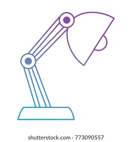 desk lamp isolated icon