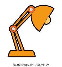 desk lamp isolated icon