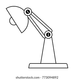 desk lamp isolated icon