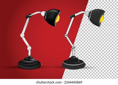 desk lamp lighting lampshade vector design