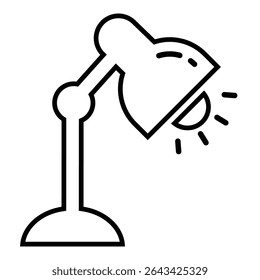 desk lamp line icon design. desk lamp thin black outline symbol vector illustration. editable stroke icon on transparent background. - Powered by Shutterstock - Get 15% off with code: PIKWIZARD15