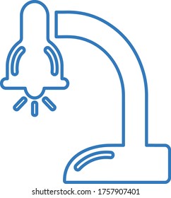 Leuchtensymbol der Desk-Lampe, Tischleuchte