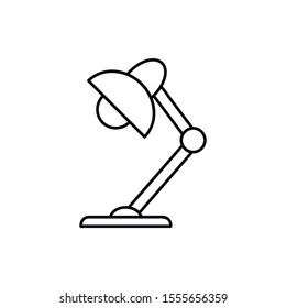 Desk lamp line icon. Vector illustration. Symbol, logo illustration. Pixel perfect