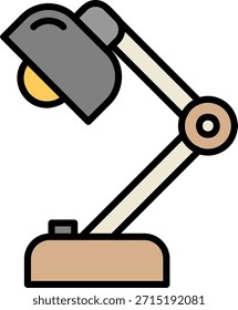 Lámpara de escritorio Nuevo diseño creativo del icono del Vector