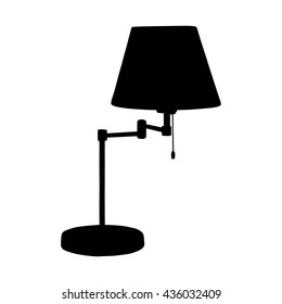 desk lamp silhouette