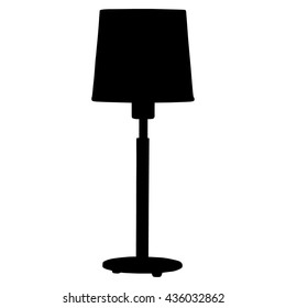 desk lamp silhouette
