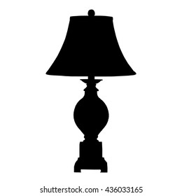 desk lamp silhouette