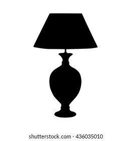 desk lamp silhouette