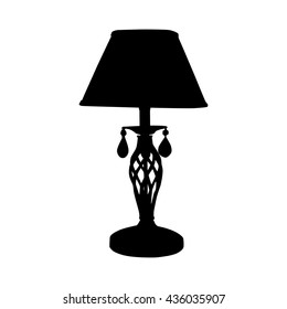 desk lamp silhouette
