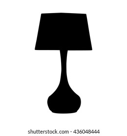 desk lamp silhouette