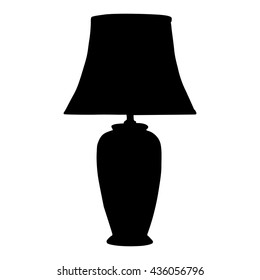 desk lamp silhouette