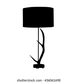 desk lamp silhouette