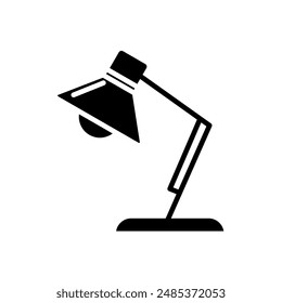 Desk lamp, standing lamp. work light, vector icon	