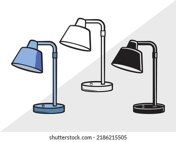 Desk Lamp SVG Printable Vector Illustration