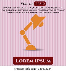 Símbolo de la lámpara de escritorio