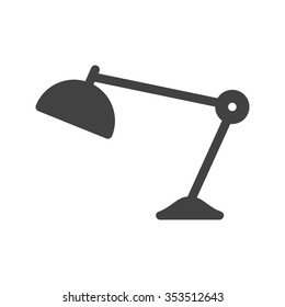Desk, lamp, table icon vector image. Can also be used for objects. Suitable for web apps, mobile apps and print media.