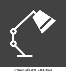 Desk, lamp, table icon vector image. Can also be used for office. Suitable for web apps, mobile apps and print media.
