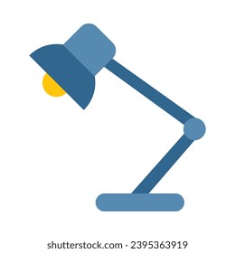 Desk Lamp Vector Flat Icon For Personal And Commercial Use.
