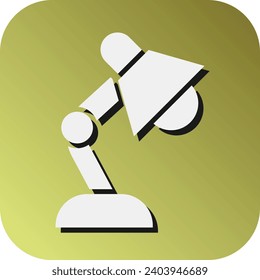 Icono De Fondo De Gradiente De Glifo Vector De Lámpara De Escritorio Para Uso Personal Y Comercial.
