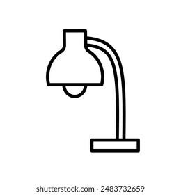 Lámpara de escritorio - Icono de Vector	