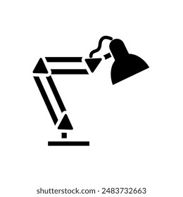 Desk lamp - vector icon	