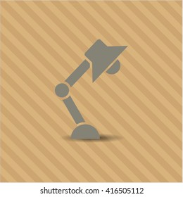 Icono del vector de la lámpara de escritorio