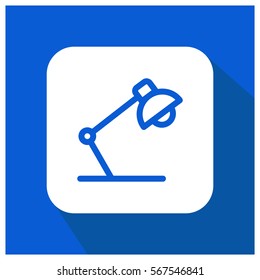 Desk lamp vector icon