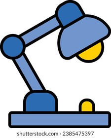 Desk Lamp vector icon. Can be used for printing, mobile and web applications.