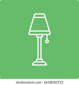 Desk Lamp vector icon. Can be used for printing, mobile and web applications.