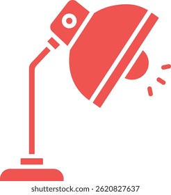 ícone de vetor da lâmpada de mesa. Pode ser usado para impressão, aplicativos móveis e da Web.
