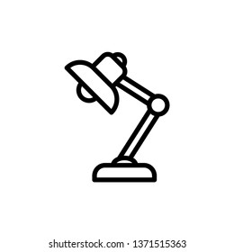 Desk lamp vector icon illustration.