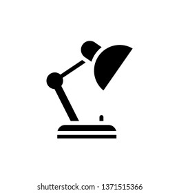 Desk lamp vector icon illustration.