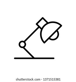 Desk lamp vector icon illustration.
