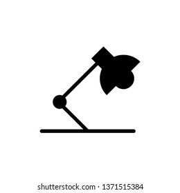 Desk lamp vector icon illustration.