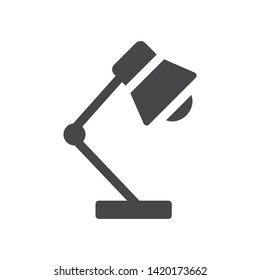 Desk lamp vector icon, simple sign for web site and mobile app.