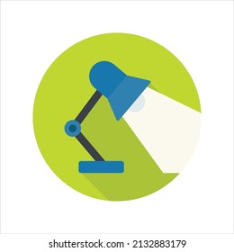 Desk lamp vector icon symbol design