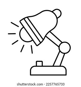 Desk lamp Vector Icon which can easily modify or edit


