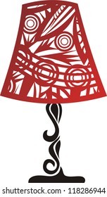 Desk lamp vector illustration