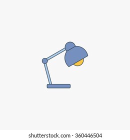  Desk lamp. Vector illustration