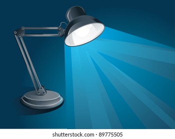 desk lamp -vector illustration