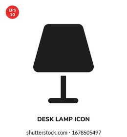 Desk Lamp vector illustration icon isolated on white background