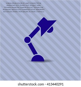 Desk Lamp vector symbol