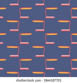 Desk lamp,seamless pattern on purple background.