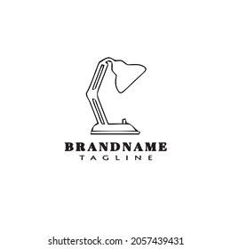desk lampshade logo template icon modern simple illustration