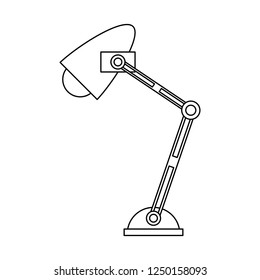 Desk light lamp black and white