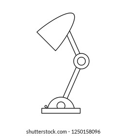 Desk light lamp black and white