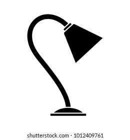 desk light lamp flat icon