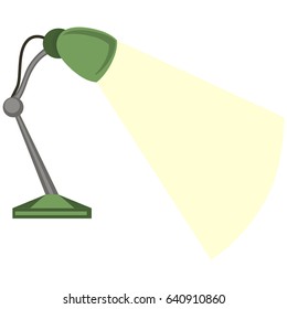 desk light lamp flat icon