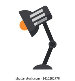 Desk light lamp isolated cartoon vector illustration graphic design