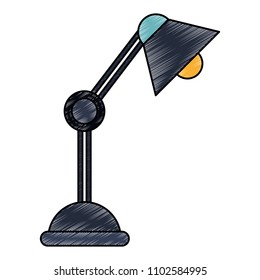 Desk light lamp scribble